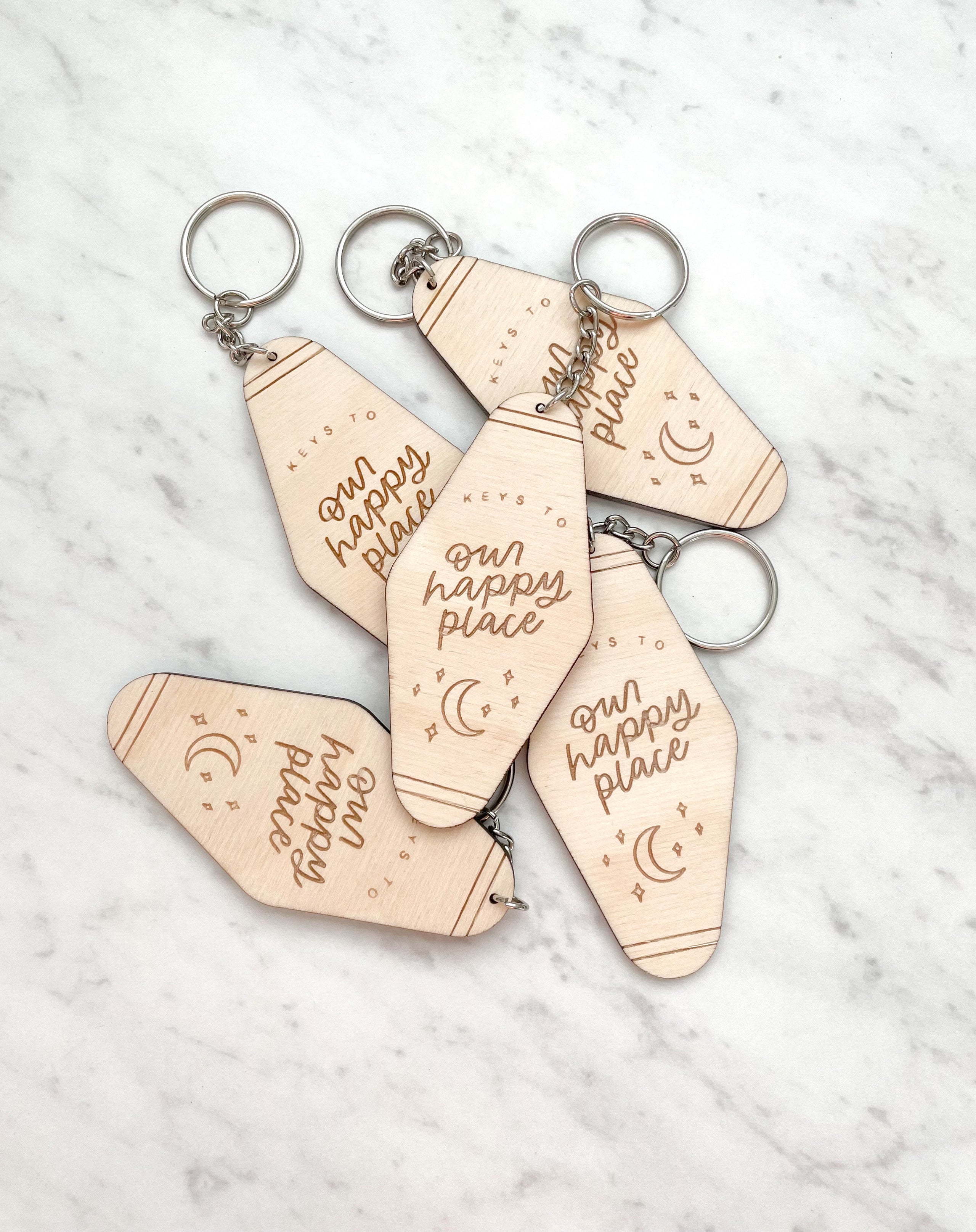 Happy keychain sales